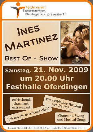 BEST OF Show mit Ines Martinez am 21.11.2009 in Oferdingen
