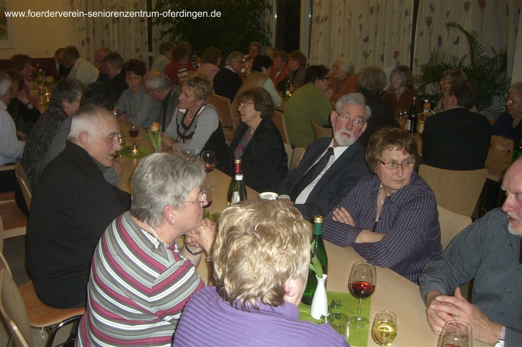 Dankeschön-Abend für die ehrenamtlichen Helfer des Fördervereins Seniorenzentrum Oferdingen e.V. am 16.02.2011